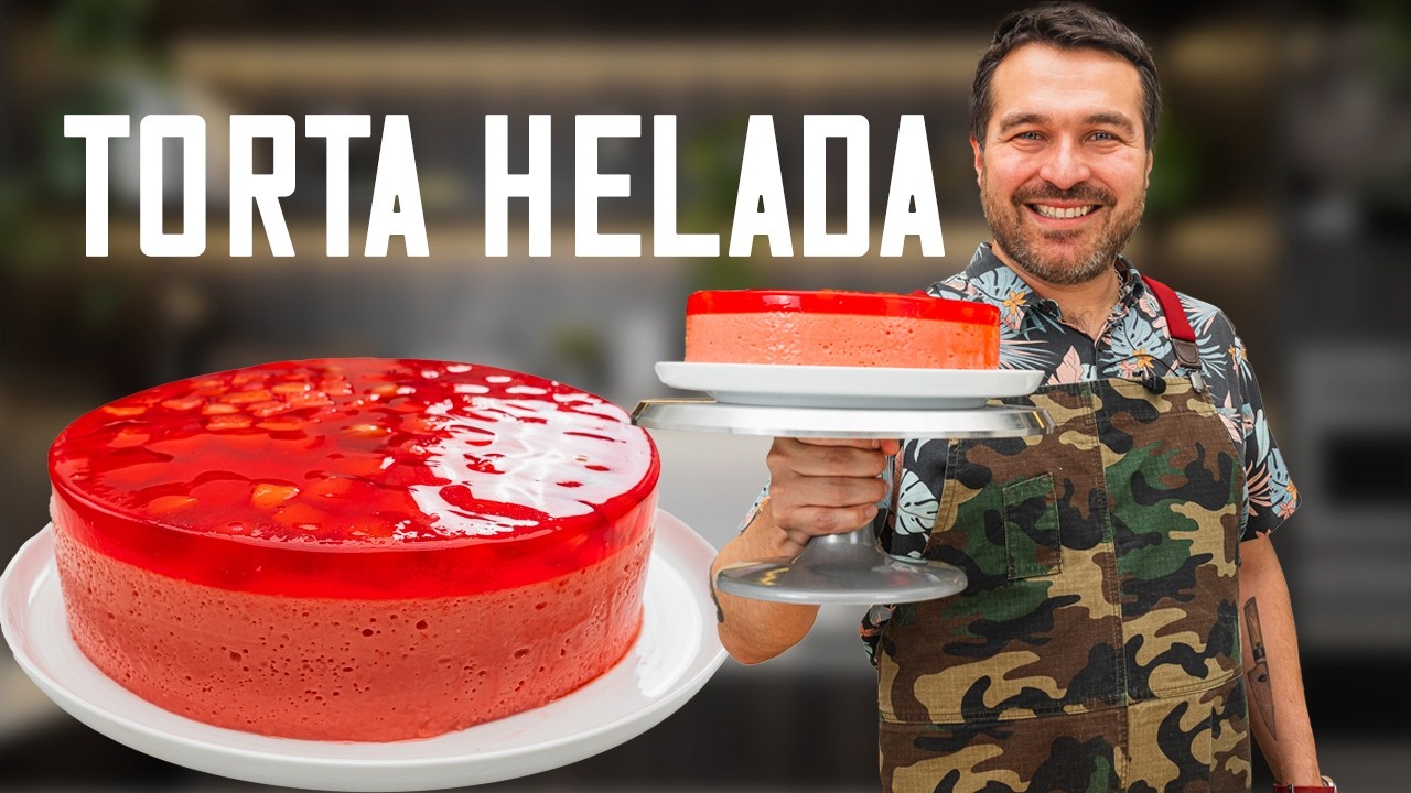 Peruvian Torta Helada (Frozen Strawberry Mousse Cake)