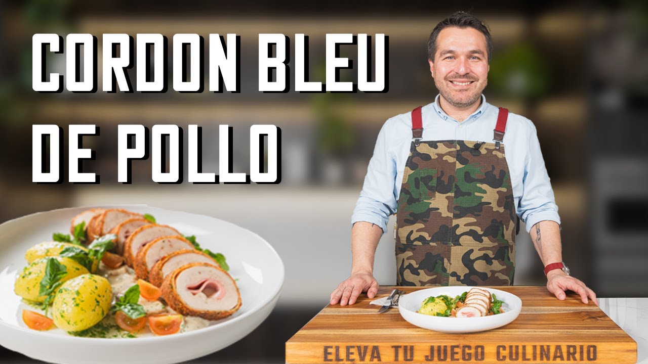 Chicken Cordon Bleu with Mushroom Sauce and Tournéed Potatoes