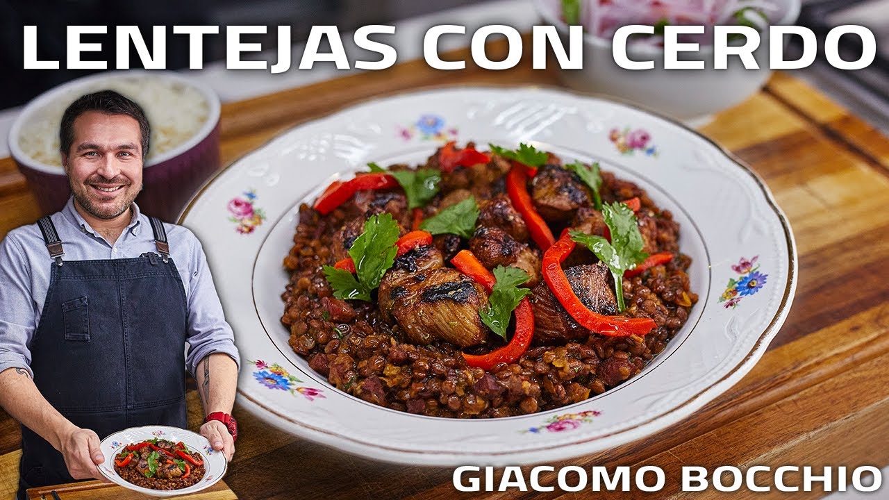 Lentil Stew with Marinated Pork Neck (Bondiola)