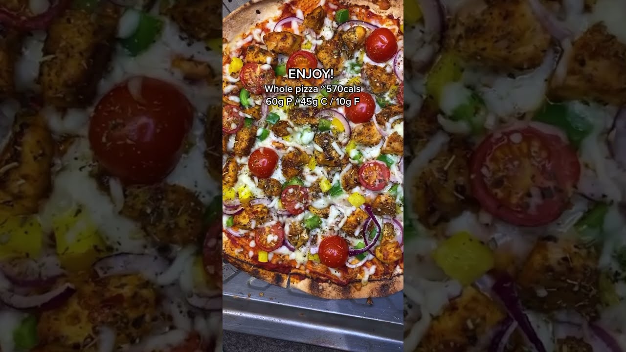 Healthy Chicken Pizza on Flatbread