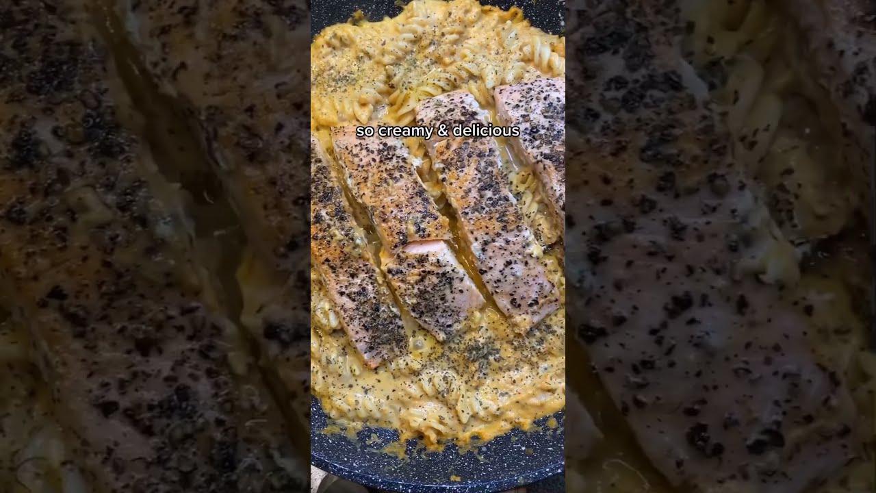 Healthy Creamy Salmon Pasta