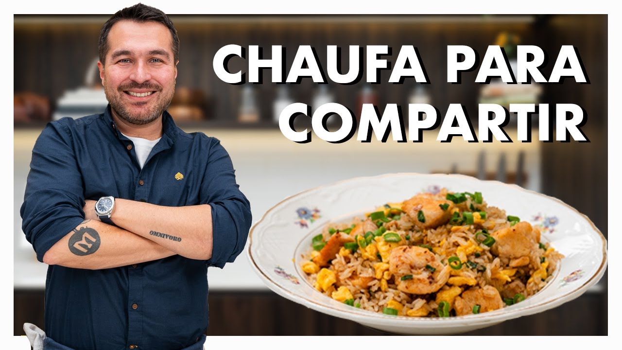 Quick Chicken Chaufa with Wontons