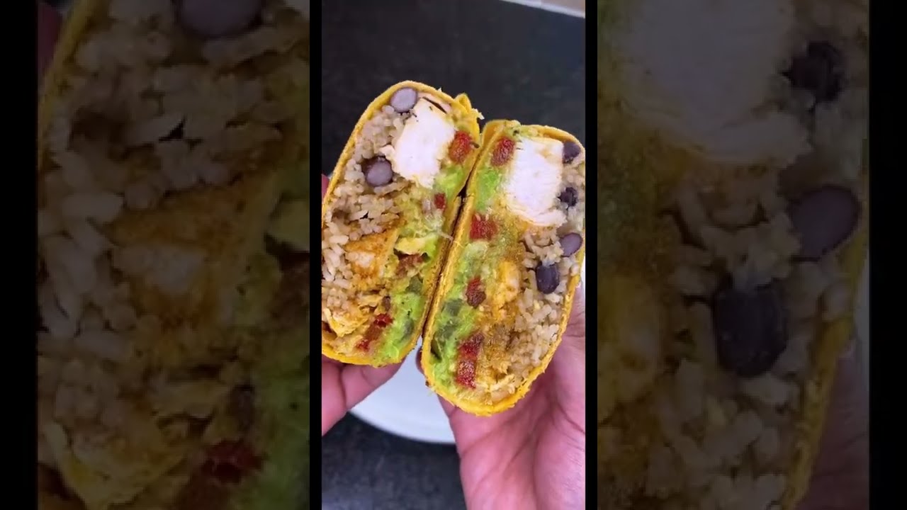 High Protein Chicken Burrito
