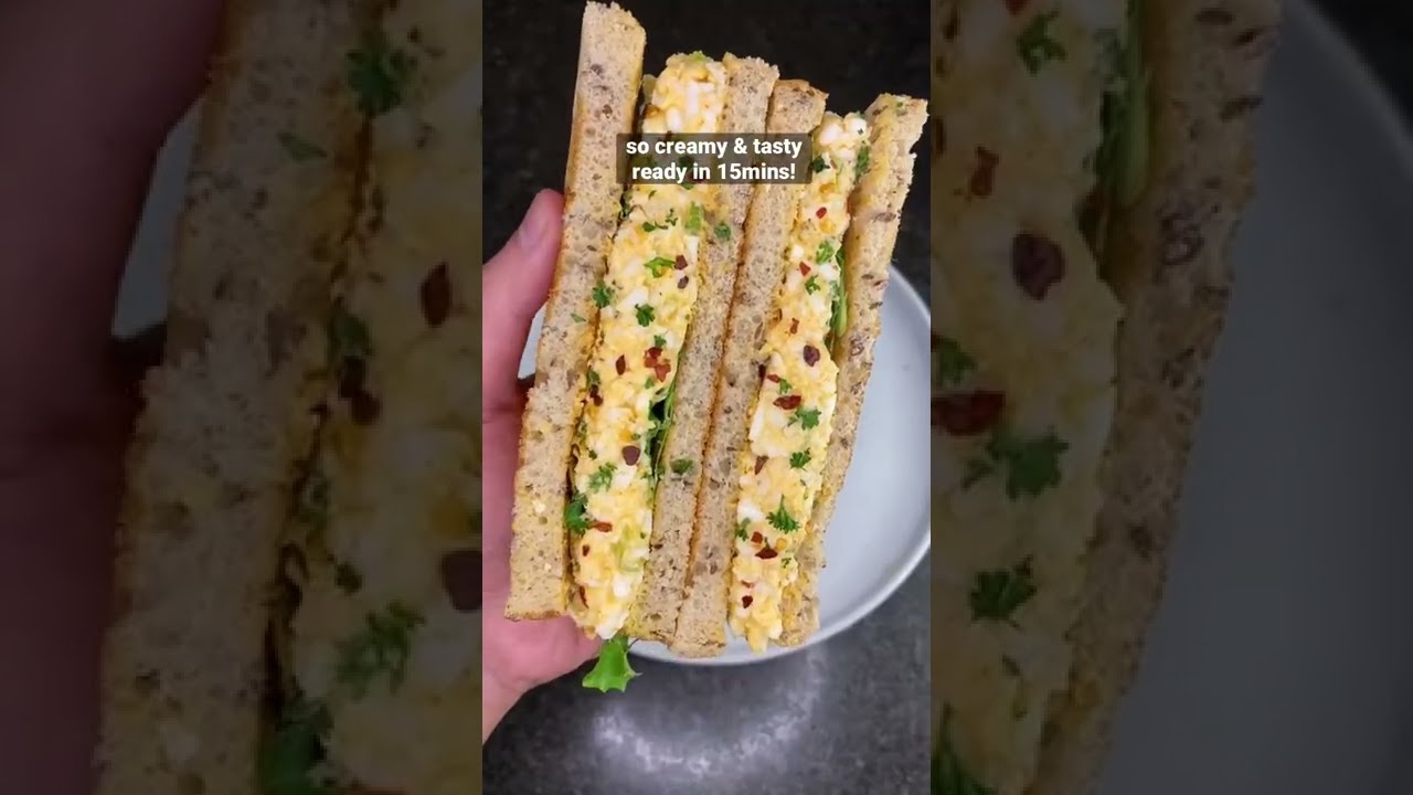 Creamy High Protein Egg Sandwich