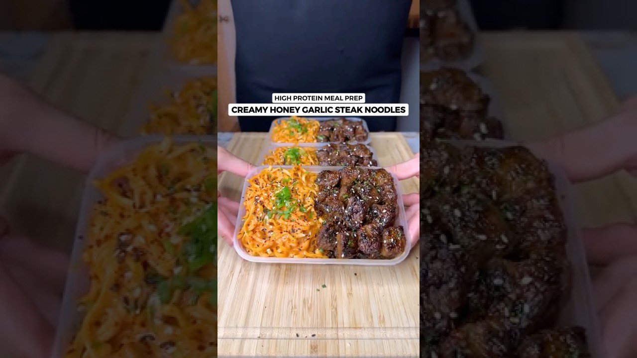 Creamy Honey Garlic Steak Noodles