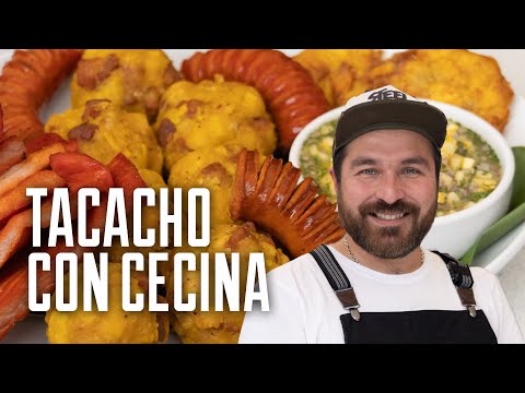 Tacacho con Cecina and Patacones