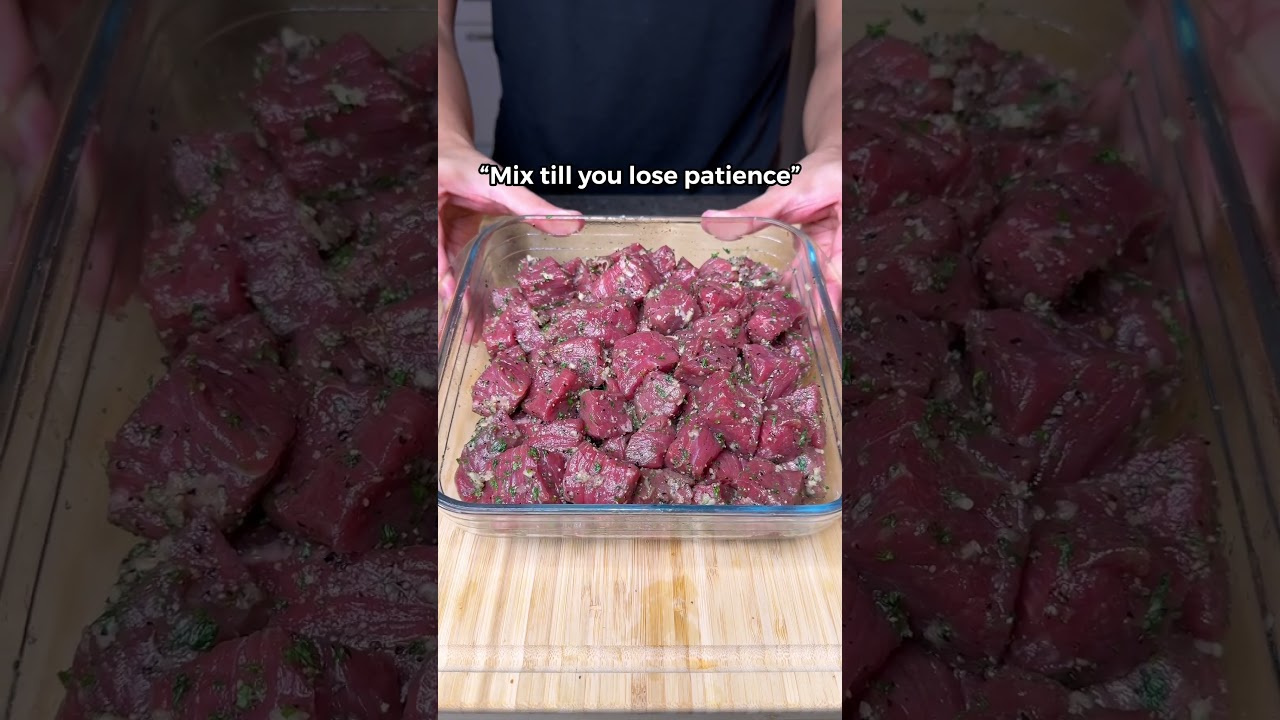 Cheesy Garlic Steak & Sweet Potato Bites