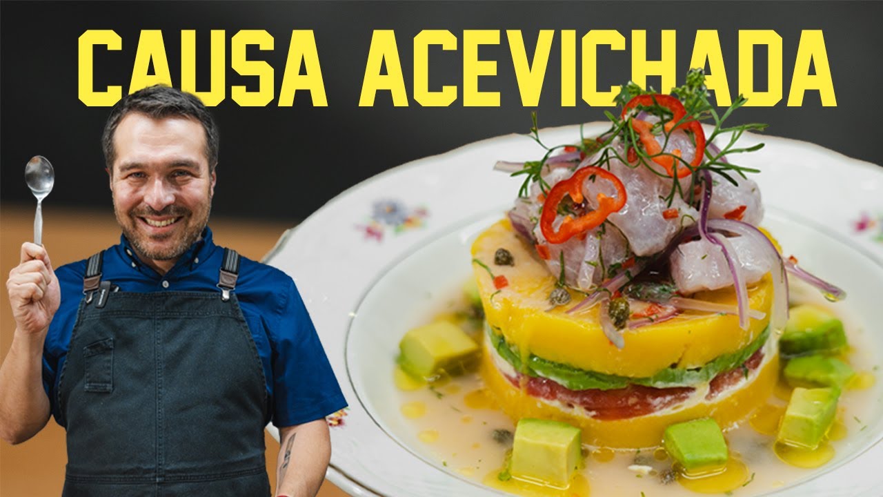 Causa Acevichada (Potato Terrine with Ceviche)