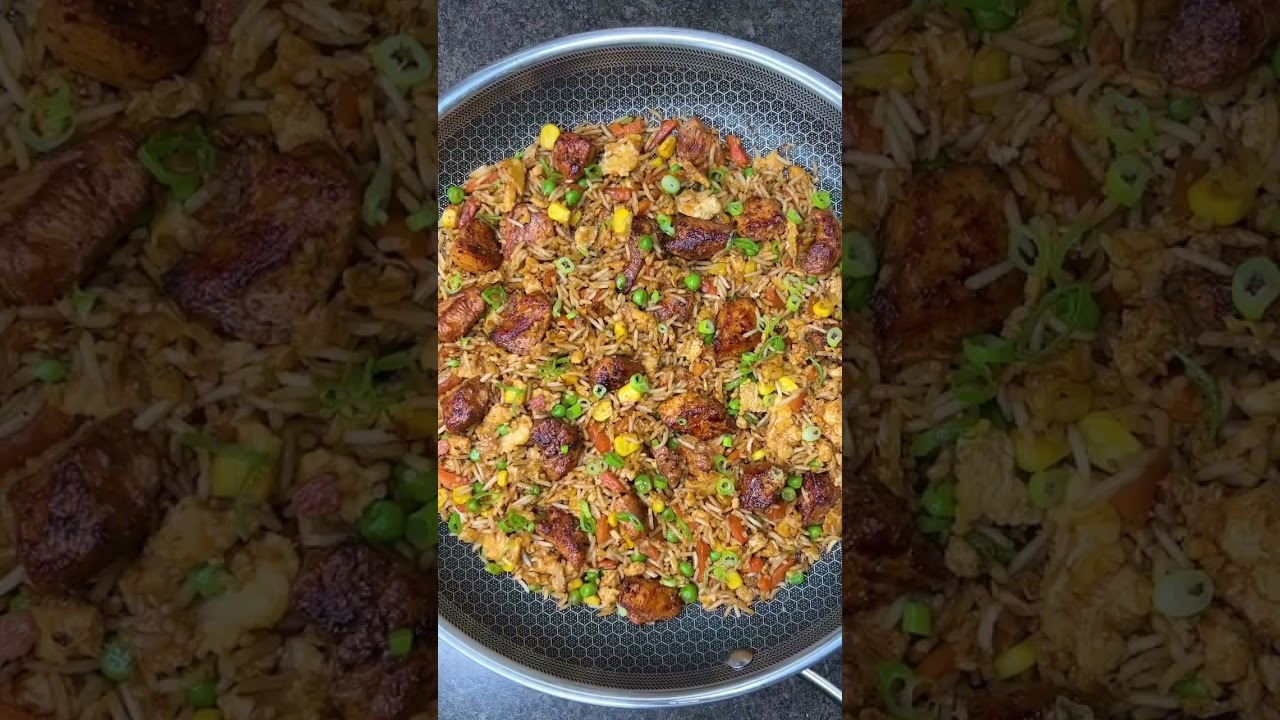 High Protein Chicken Fried Rice Burrito