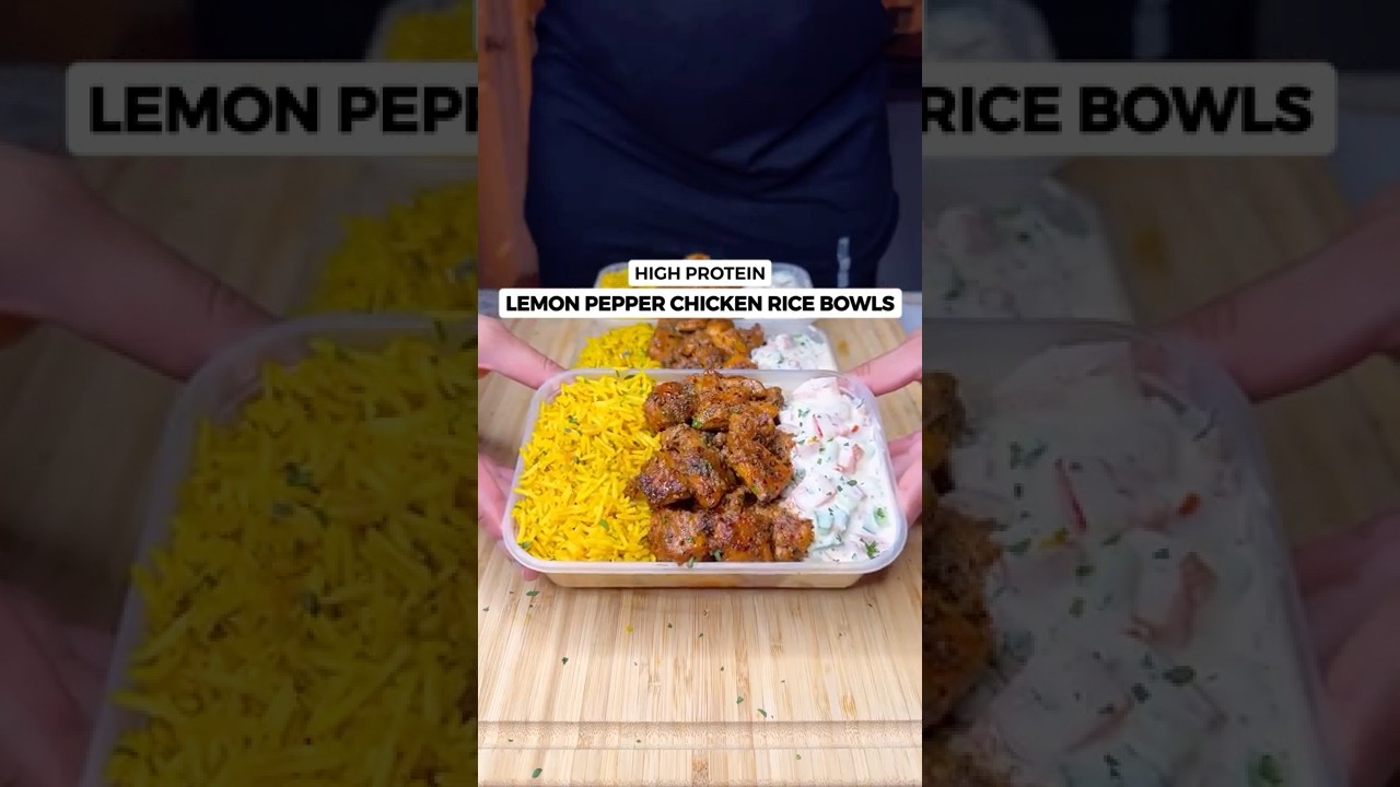 Lemon Pepper Chicken Rice Bowls