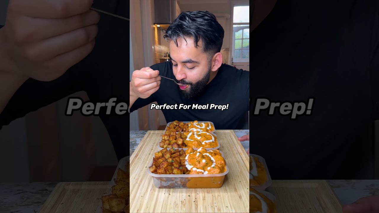 Butter Chicken and Crispy Potatoes Meal Prep