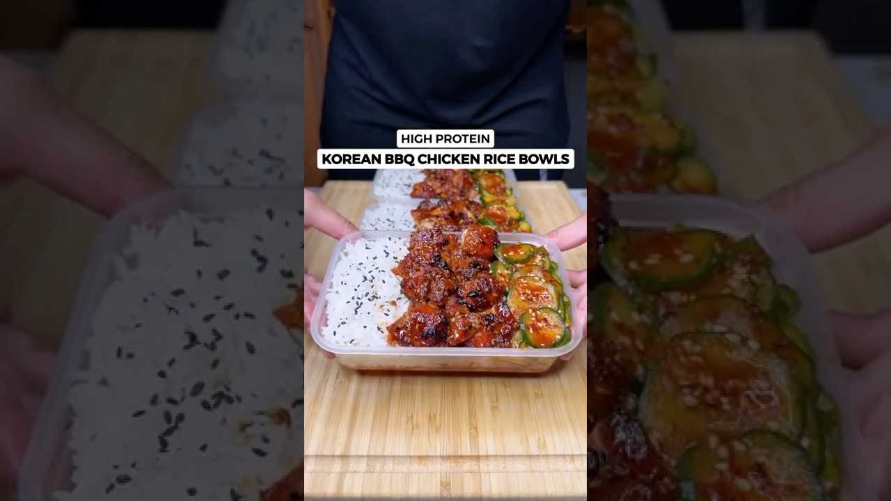Korean BBQ Chicken Rice Bowls