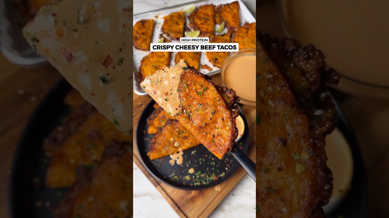 Crispy Cheesy Beef Tacos