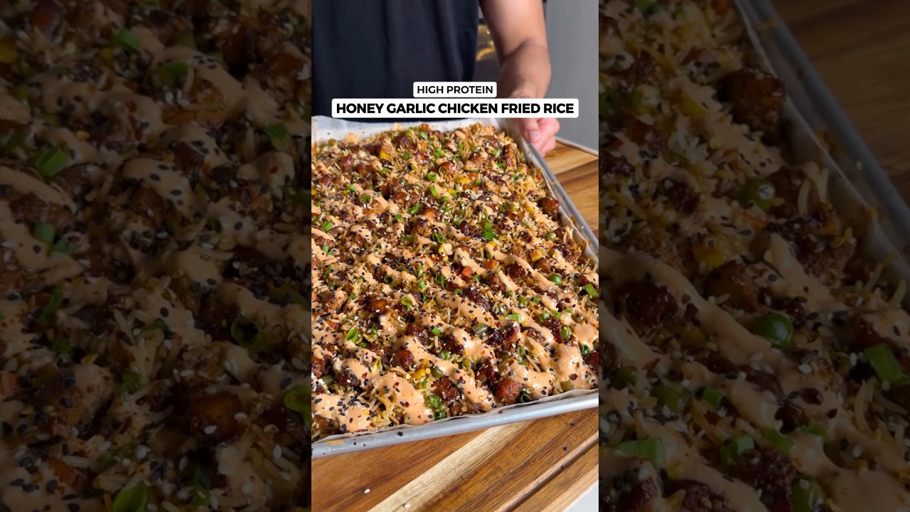 Honey Garlic Chicken Fried Rice