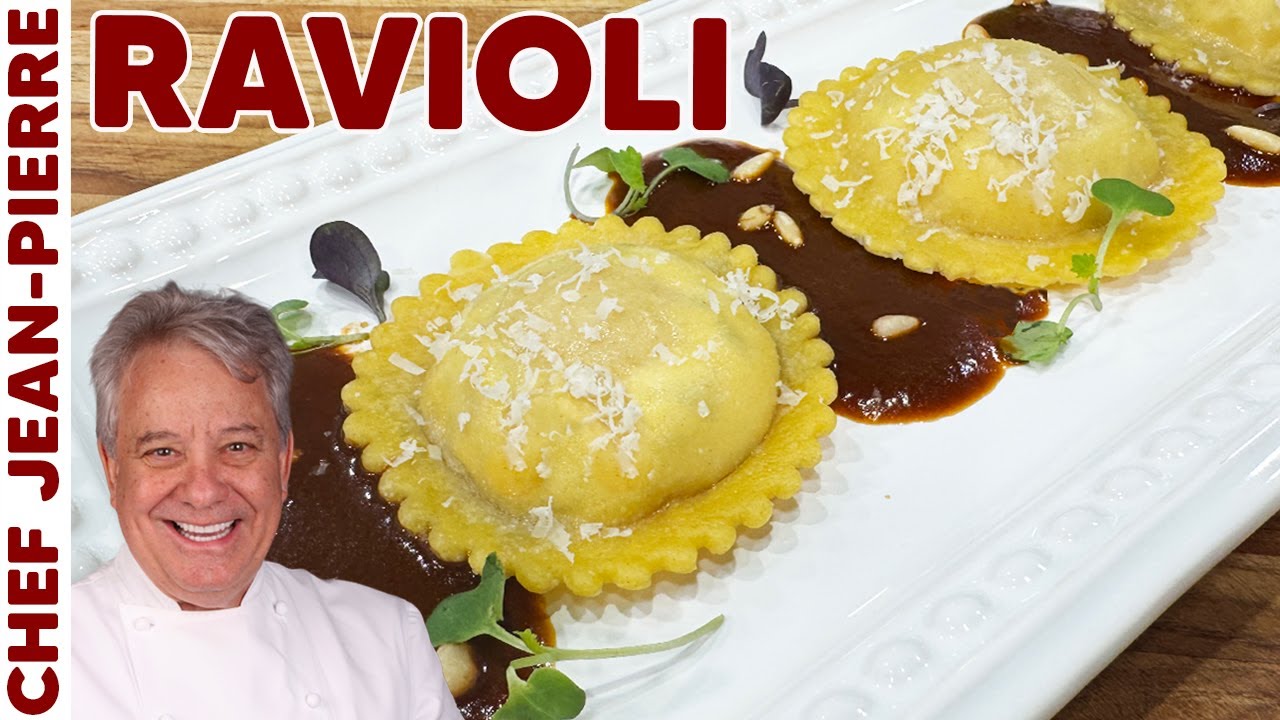 Four-Cheese Ravioli with Quail Egg Surprise and Marsala Butter Sauce