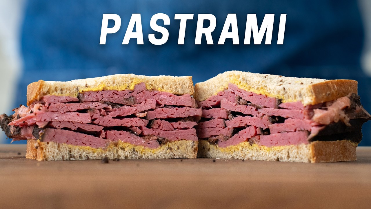 New York Style Pastrami on Rye Sandwich