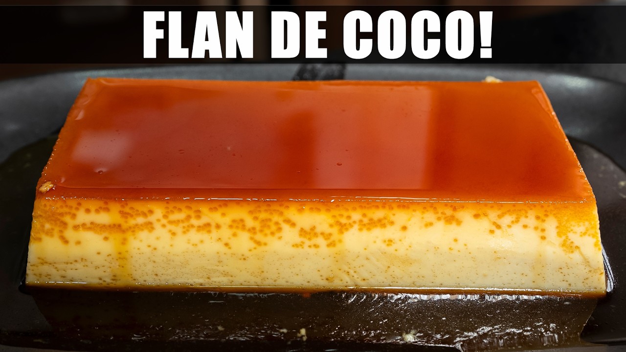 Coconut Flan with 4 Ingredients (Lactose-Free)