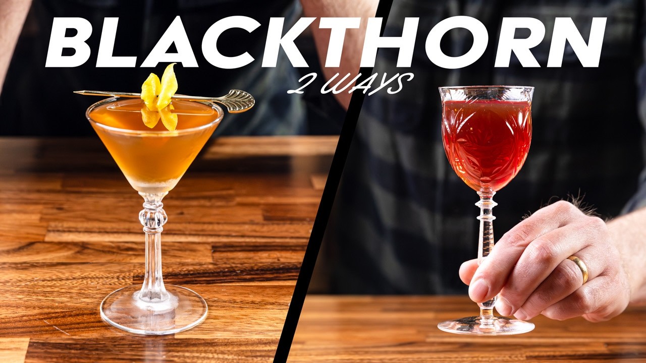 The BLACKTHORN: a hidden whiskey classic cocktail