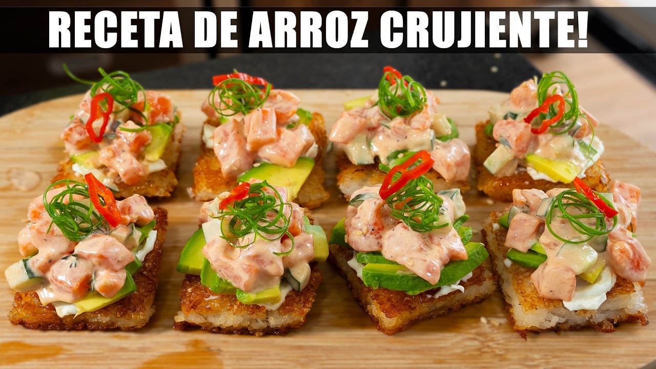 Crispy Rice with Trout Tartare