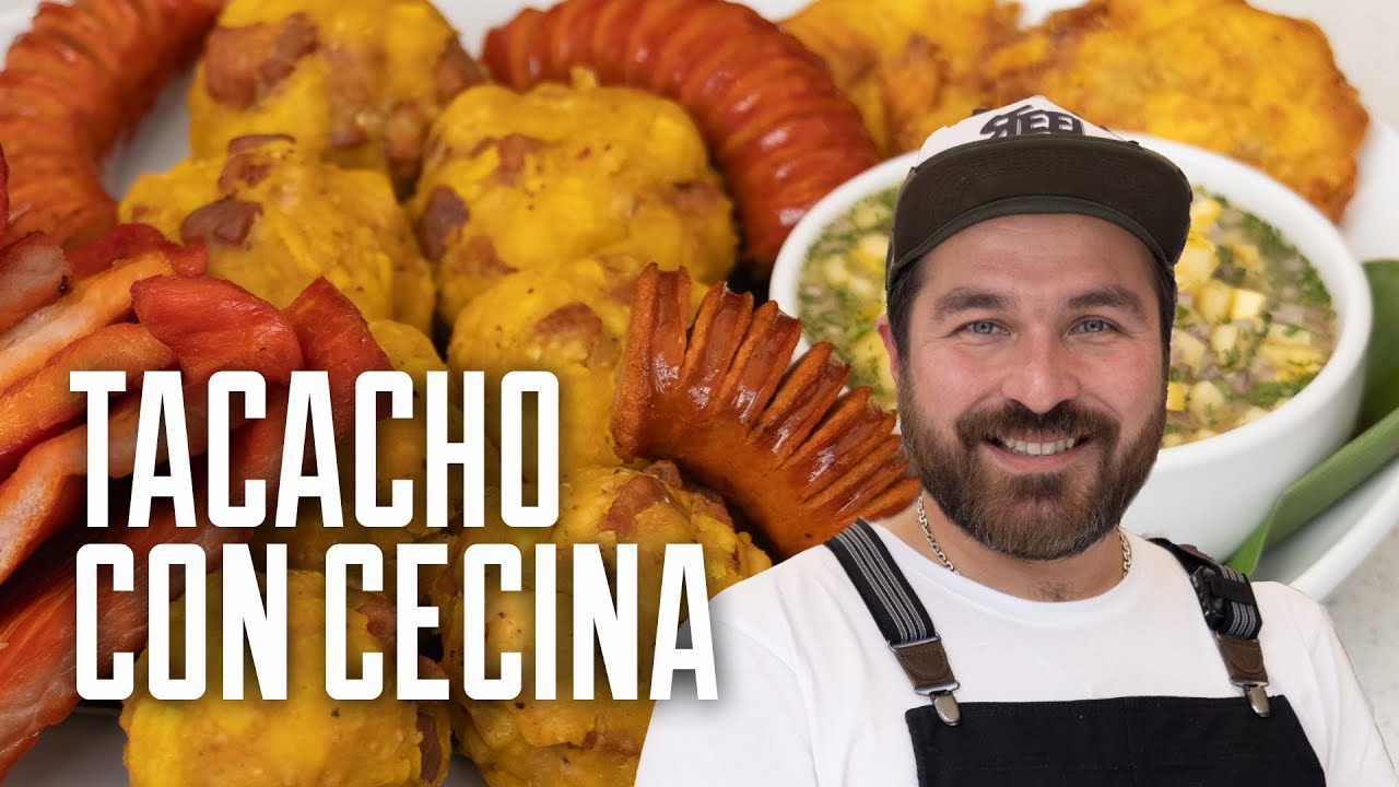 How to Make Tacacho with Cecina and Patacones